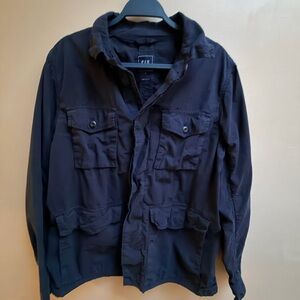GAP Men's Dark Gray Military Jacket